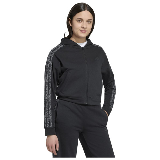 Adidas Παιδική ζακέτα Animal Print 3-Stripes French Terry Full-Zip Hoodie